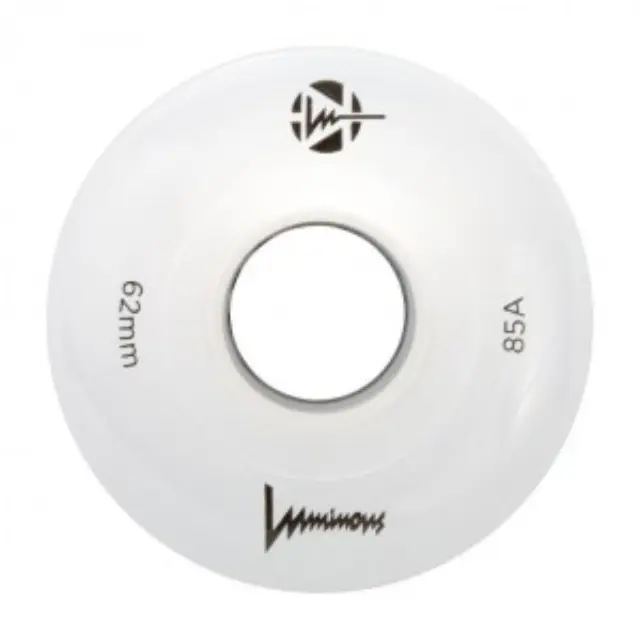 LUMINOUS 62χιλ./85A Sixies White Led Ροδάκια - Λευκό (4αδα)