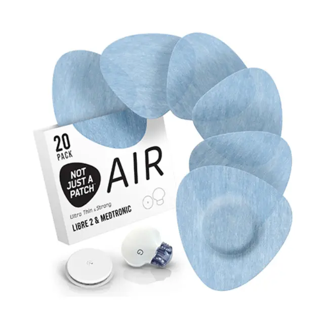 Not Just a Patch Air Αδιάβροχα Αυτοκόλλητα για Freestyle Libre 2 Plus, Medtronic Guardian, Dexcom G7, Dexcom ONE+, Sibionics GS1 & Medtrum TouchCare Nano 20τμχ – Μπλε