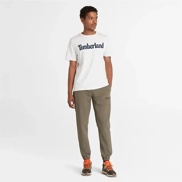 Timberland - Ανδρικό T-shirt με Λογότυπο TB0A2BRN-100 Λευκό - L 2