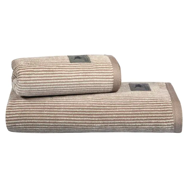 Πετσέτα Λουτρού 80x150 550gsm Greenwich Polo Club Loft 4140 Taupe-Beige 100% βαμβακερό