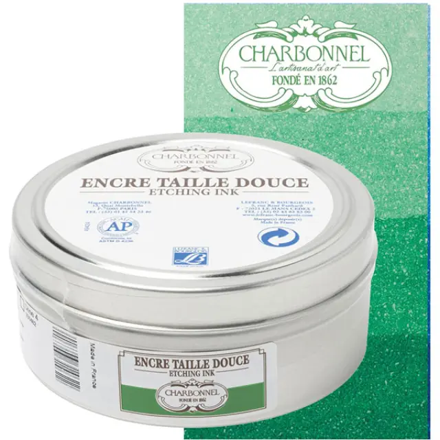 Charbonnel Μελάνι Χαρακτικής - 596 Permanent Green S6 - 200ml