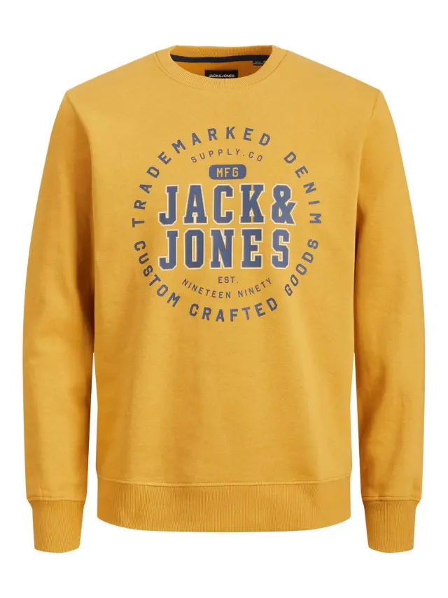 JJSTAMP SWEAT CREW NECK Harvest Gold - S