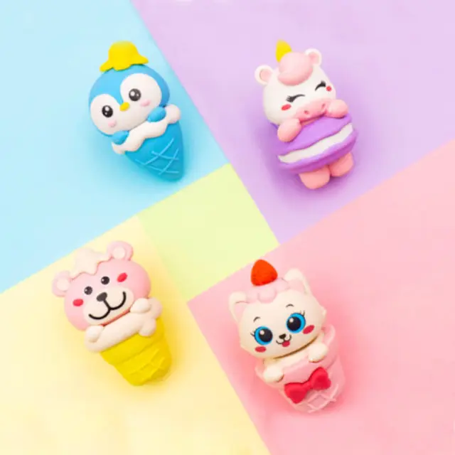 Little Tree Γόμα σε mini Box: Sweet Ice Cream Animal Eraser (4 σχέδια) 2
