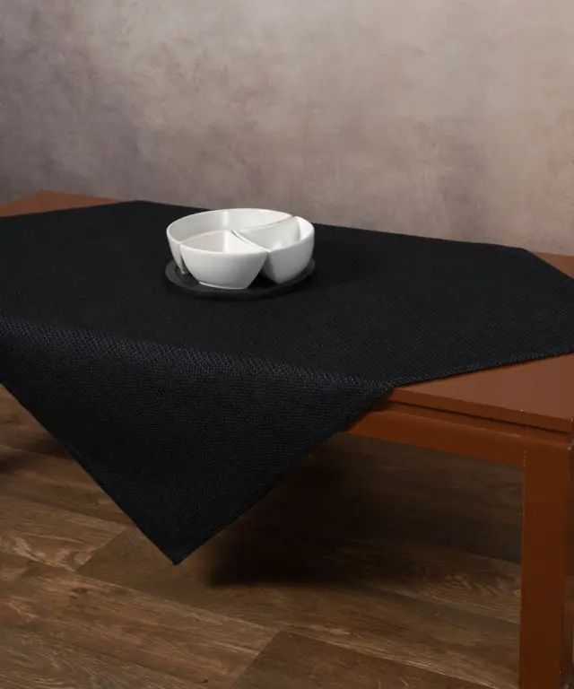 Τραπεζοκαρέ 9925 (135cm x 135cm) μαύρο - -