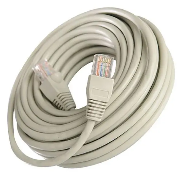 Καλώδιο Patch Cord UTP CAT-5e Γκρι 15m EUROLAMP 147-10155