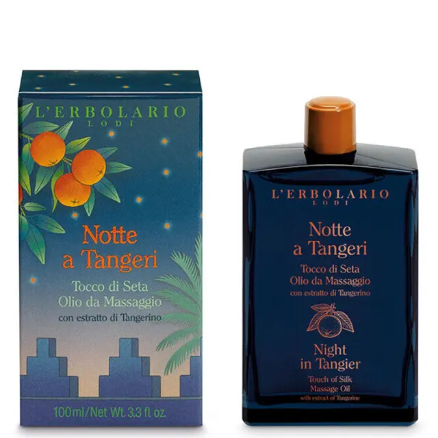 L erbolario Notte A Tangeri Massage Oil, Έλαιο Μασάζ για Μεταξένια Επιδερμίδα, 100ml