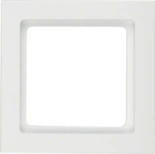 Frame 1gang Q.3 polar white velvety