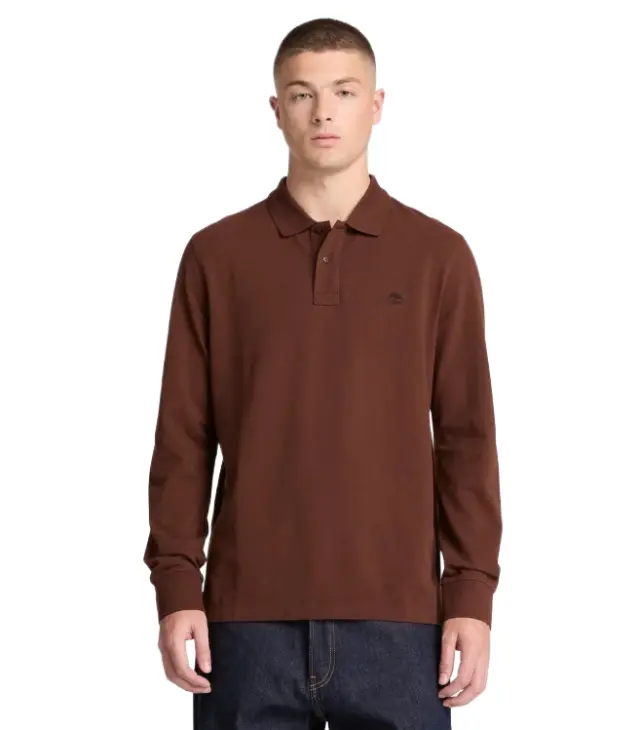 Timberland ανδρική μακρυμάνικη polo μπλούζα 0YHBEAJD-1