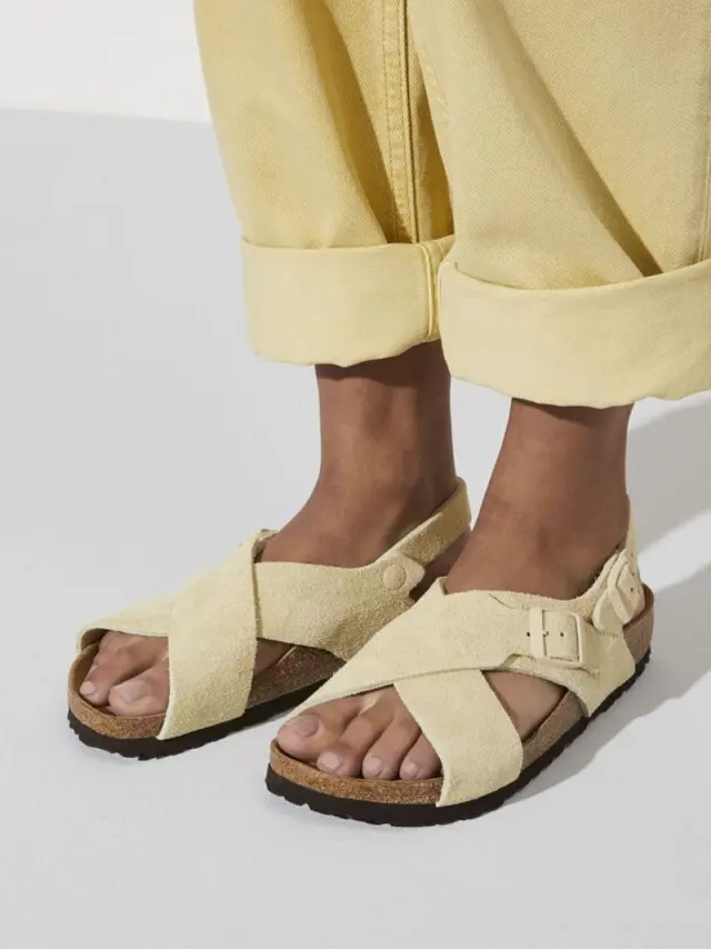 Birkenstock Πέδιλα Γυναικείο δέρμα suede Μπεζ BIR/TULUM SOFT 1021535 ALMOND 2