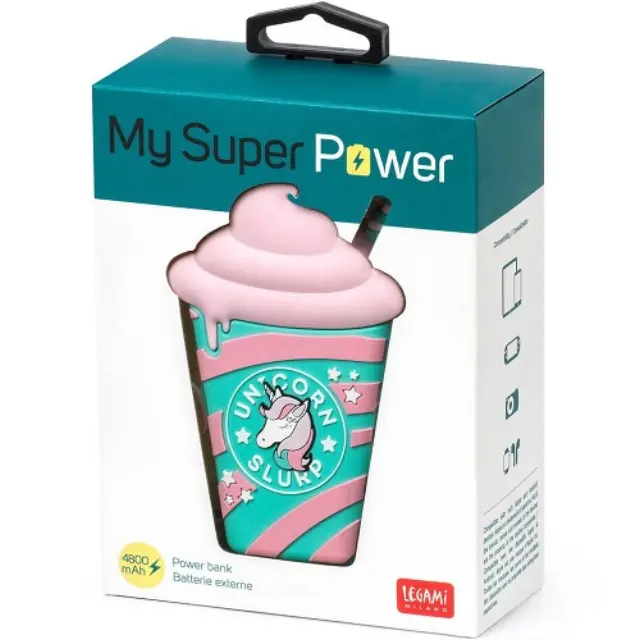 Legami Power Bank 4800mAh Milkshake Unicorn 2
