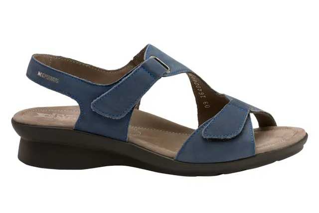 Mephisto Πέδιλα Γυναικείο δέρμα Nubuck Μπλέ MEP/PARIS NAVY 3