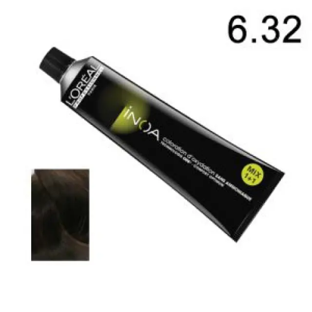 Loreal Inoa Βαφή 6,32 Ξανθό Σκούρο Ντορέ Ιριζέ 60ml 2