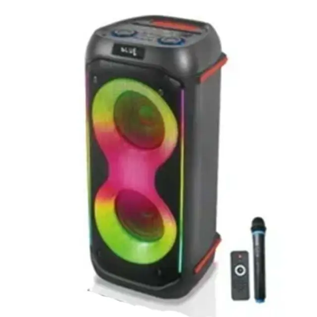 Arrango Φορητό Ηχείο Bluetooth με ενσύρματο μικρόφωνο και λειτουργία καραόκε Μαύρο AC49462