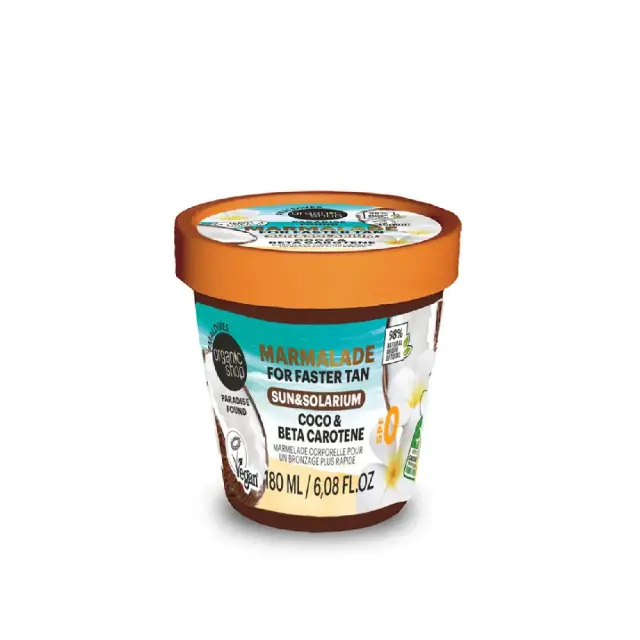 Organic Shop by Natura Siberica Paradise Found Coco & Beta Carotene Μαρμελάδα Σώματος Για Ενίσχυση Μαυρίσματος 180ml