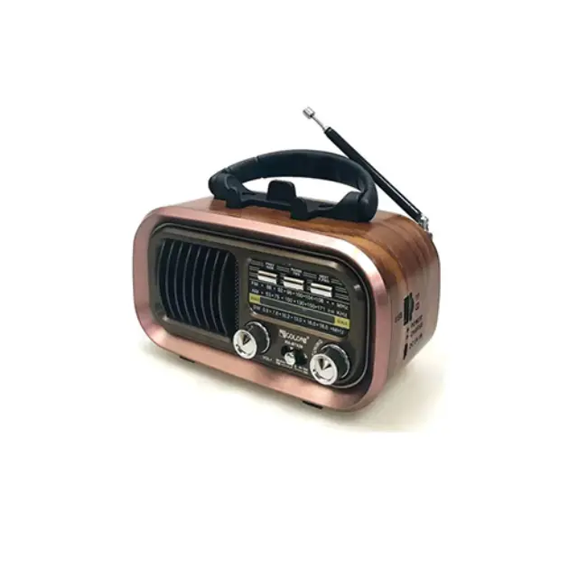 RX-BT618S Retro Φορητό Ραδιόφωνο Επαναφορτιζόμενο με Bluetooth και USB Χρυσό