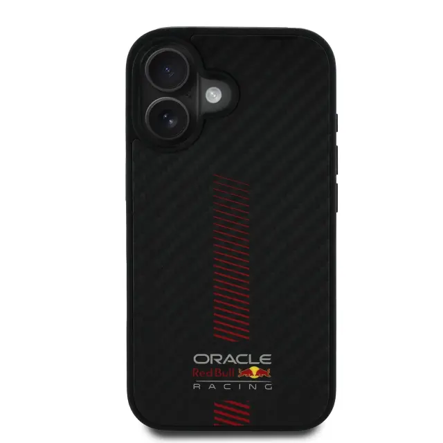 Red Bull Carbon Powerbar MagSafe Case for iPhone 16 Plus Black 3