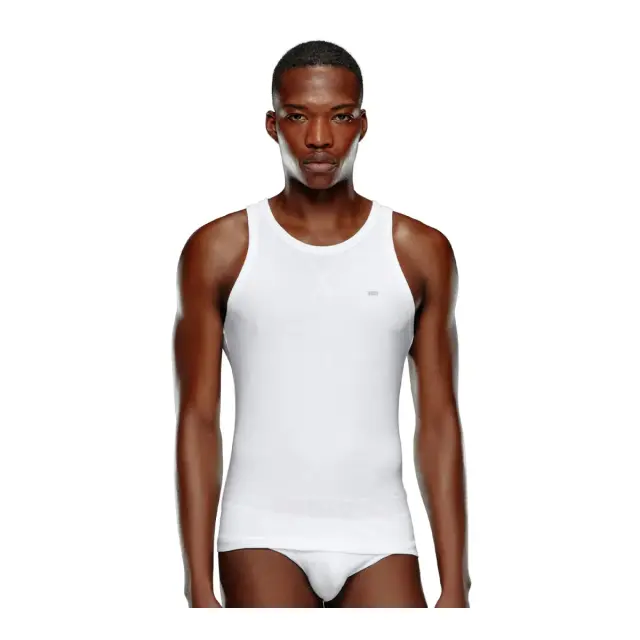 Diesel Ανδρικό Φανελάκι Τιράντα Tank Top Walty - Διπλό Πακέτο, Χρώμα Λευκό 2