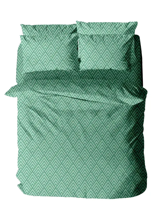 Παπλωματοθήκη Menta Εμπριμέ 500 Aqua Υπέρδιπλη (230x250) Sunshine