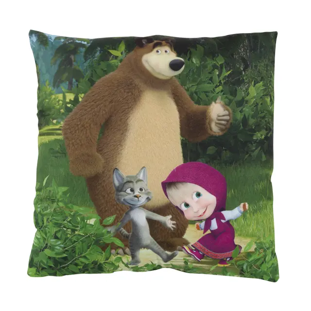 Διακοσμητικό Μαξιλάρι 40Χ40 Με Γέμιση Kids Das Home Masha And the Bear 5510