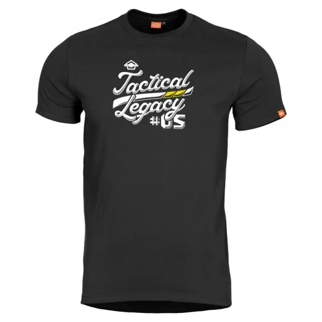 Pentagon Ageron "Tactical Legacy" T-Shirt-Μπλουζάκι Μακό για Τακτική- Καθημερινή Χρήση - 01-Black-Μαύρο