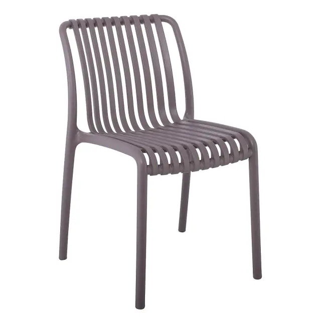 Καρέκλα MODA Στοιβαζόμενη Mocha PP 48x57x80cm