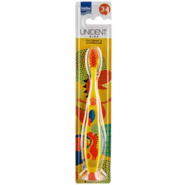 Intermed Unident Kids 3+ Years Children's Toothbrush Κίτρινο, 1 Τμχ