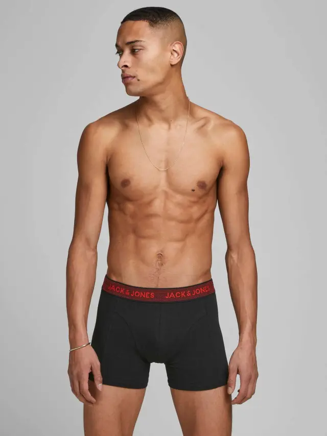 JACWAISTBAND TRUNKS 3 PACK NOOS Black 2