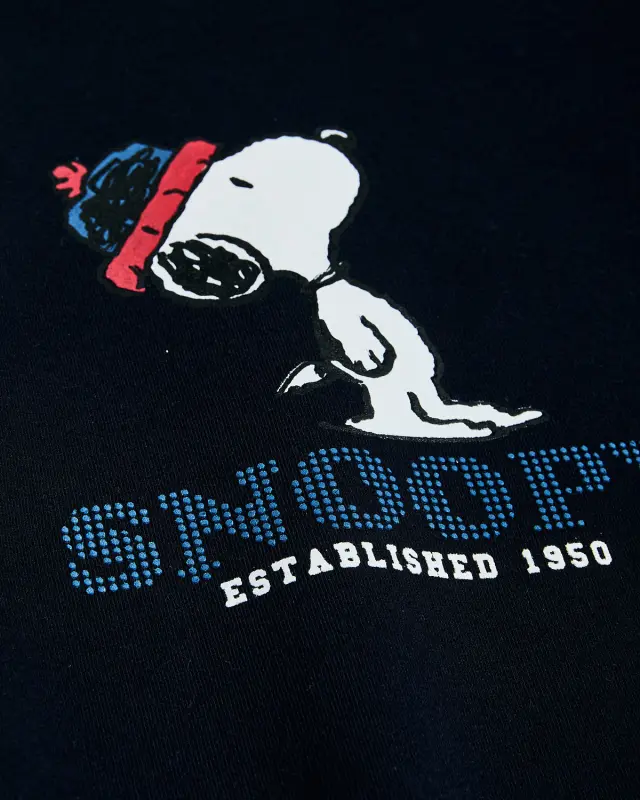 Σετ φόρμας φούτερ Snoopy με ανάγλυφα στοιχεία 3