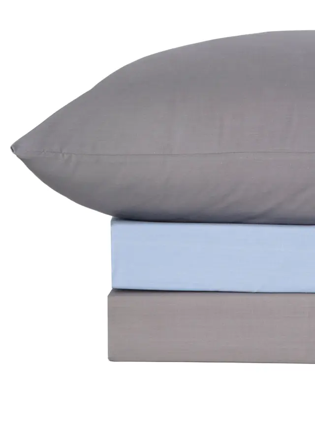 Σετ Σεντόνια Menta 207 Grey-Blue Μονό με λάστιχο (100x200+30) Sunshine