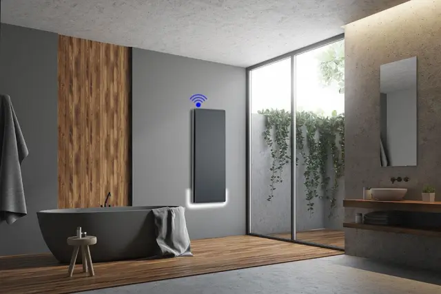 Radialight Icon WiFi 750 Watt Ανθρακί - Κάθετο Ψηφιακό Σώμα Θέρμανσης 3