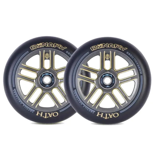 OATH Binary Wheels Titanium Gold 110 2