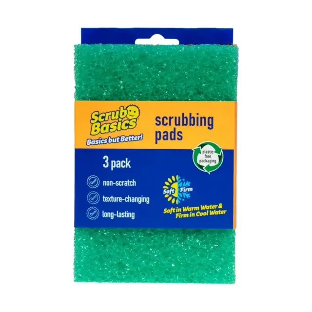 Scrub Daddy Basics Scrubbing Pads – Σετ 3 Τεμαχίων fiber τριψίματος
