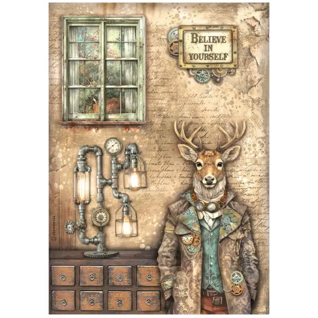 Ριζόχαρτο ντεκουπάζ Stamperia 21x29cm A4, Alterego, Deer