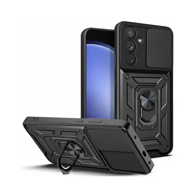 Θήκη Σιλικόνης Camshield Tough Armor Silicone Case Για Samsung Galaxy S23 FE Μαύρη 2