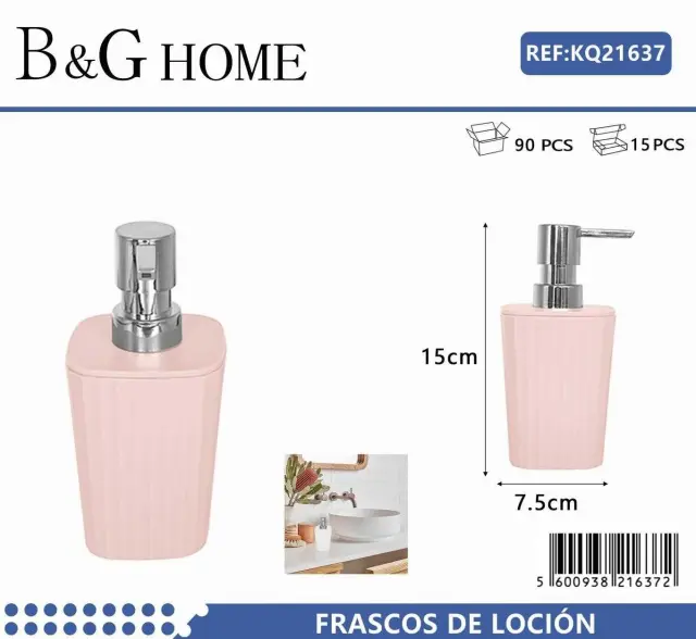 Θήκες κρεμοσάπουνου Dispenser πλαστικές - Σετ 5pcs - Light Pink - 21637 2