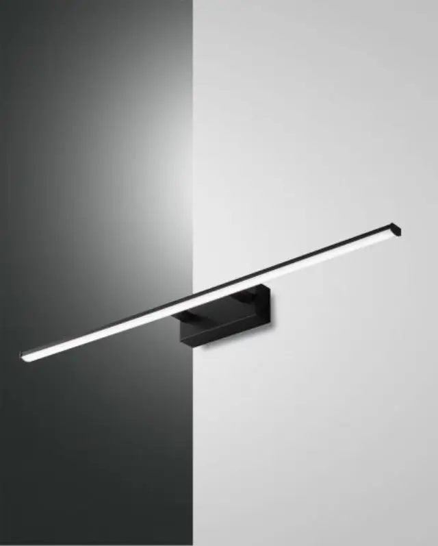 Nala 3361-28 φωτιστικό τοίχου μπάνιου 75cm ip44 Μαύρο