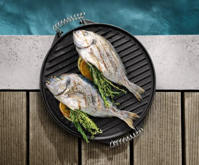 Πλάκα Μαντεμένια 480/570 2 Όψεων 39.5×1.8cm - Outdoorchef 2