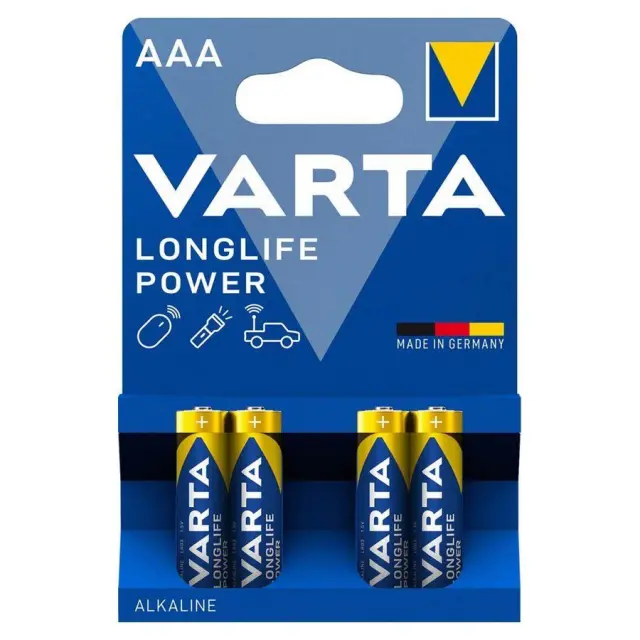 VARTA Longlife Power AAA αλκαλικές μπαταρίες 1.5V 4 τμχ