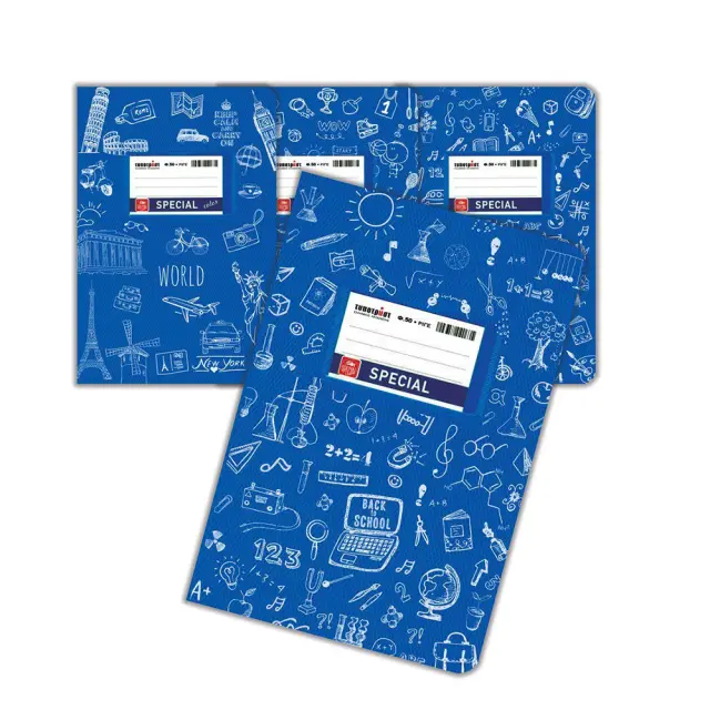 Typotrust Τετράδιο Doodles Ριγέ 17x25 Μπλε 50 φύλλων (4301)