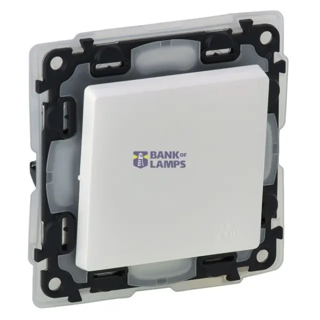 Changeover push-button Valena Life - 6 A - 250 V~ - IP44 - white