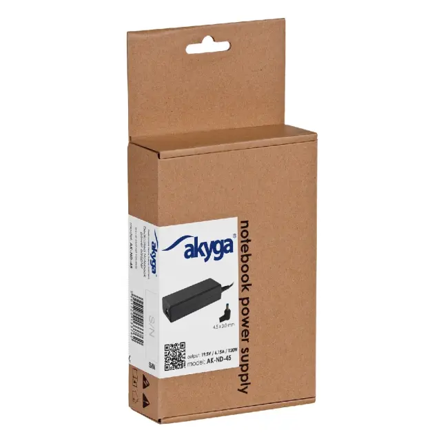 Τροφοδοτικό Notebook Akyga AK-ND-45 19.5V / 6.15A 120W 4.5x3.0mm + pin HP 1.2m 2