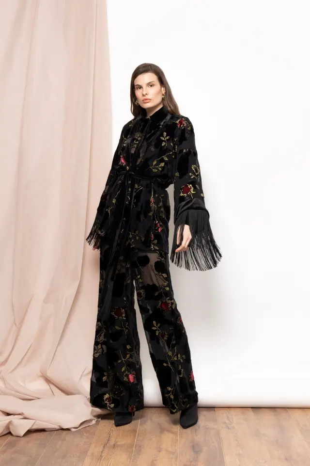 Nema Resort Wear Kimono (15006N126 BLACK) - S