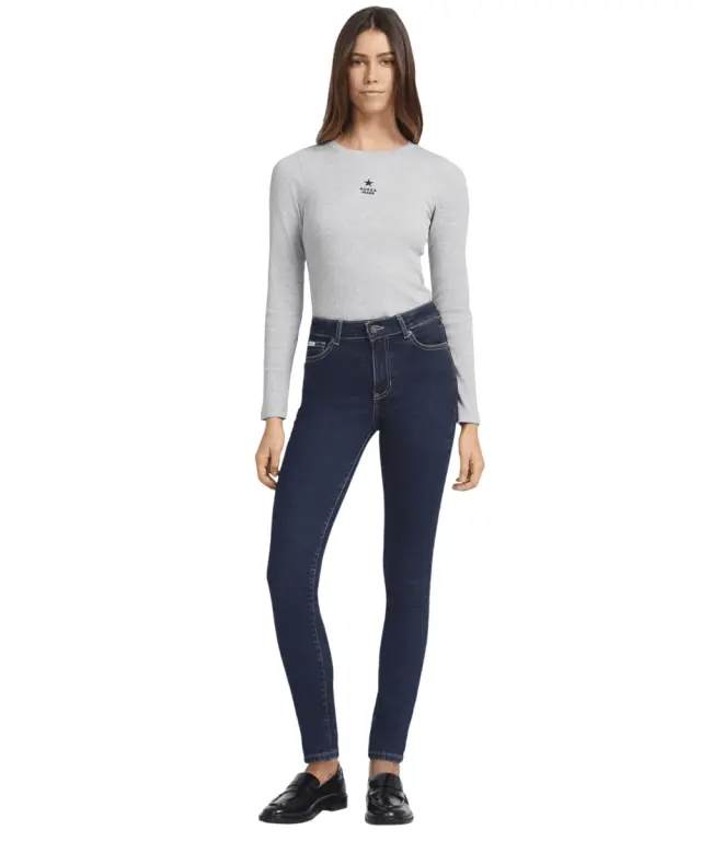 Guess - Γυναικείο Παντελόνι Τζιν G05 Slim Fit W4BA92D5CB4-D4IR Μπλε Σκούρο 2