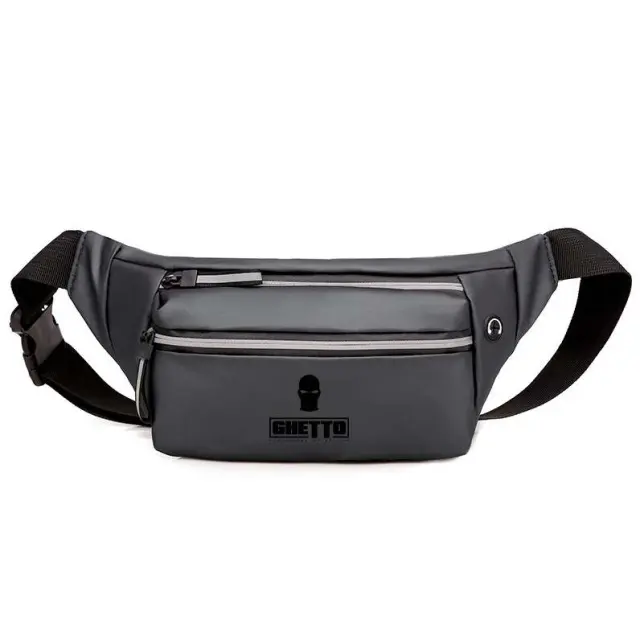 Ghetto Fashion Unisex Waist Bag | Waterproof Running + Travel Belt Bag Gray