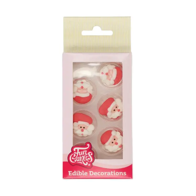 FunCakes Διακοσμητικά από Ζάχαρη - Άγιος Βασίλης- 12τμχ.