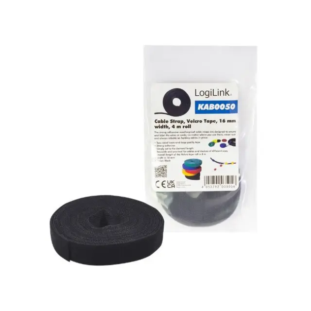 LogiLink Velcro Καλωδίων Black (KAB0050)