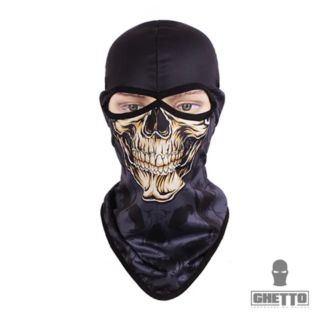 Ghetto Two Hole Balaclava Mask Gold