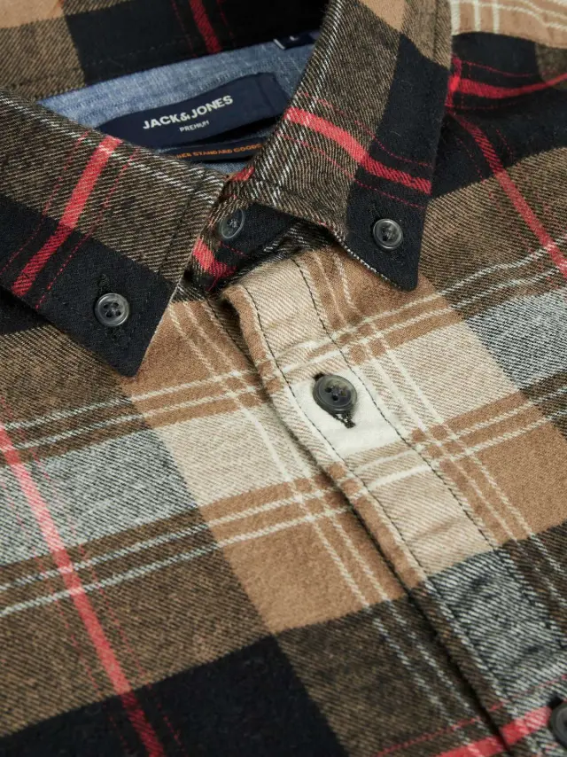 JPRBLUCLASSIC WALTER CHECK SHIRT L/S Otter 3