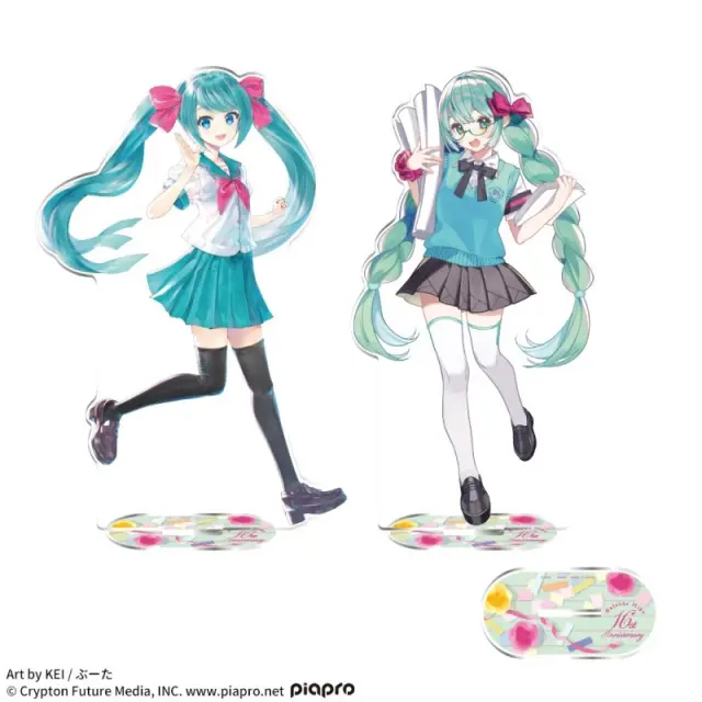 HATSUNE MIKU - PLATINIUM ZAKKA BIG CLEAR STAND ACRYLIC - MIKU 16Th ANNIVERSARY