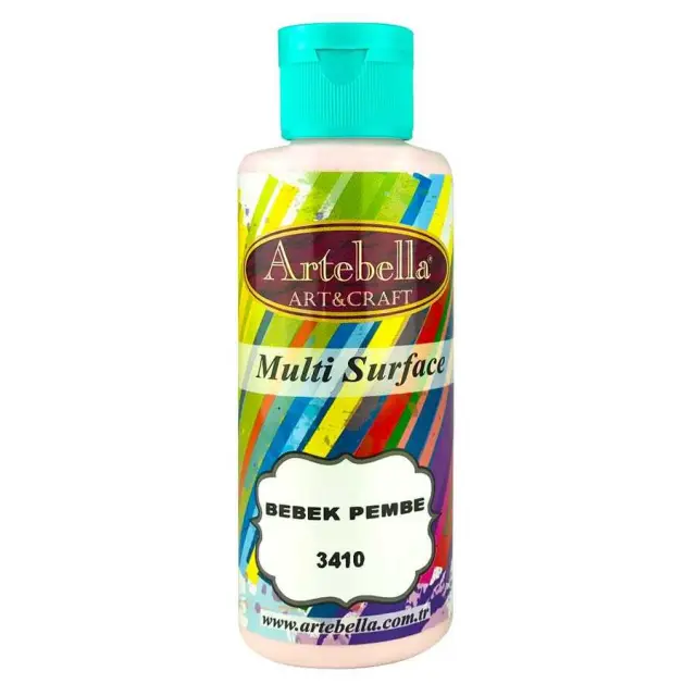 Artebella Ακρυλικό Χρώμα Multi Surface - 3410 Baby Pink - 130ml